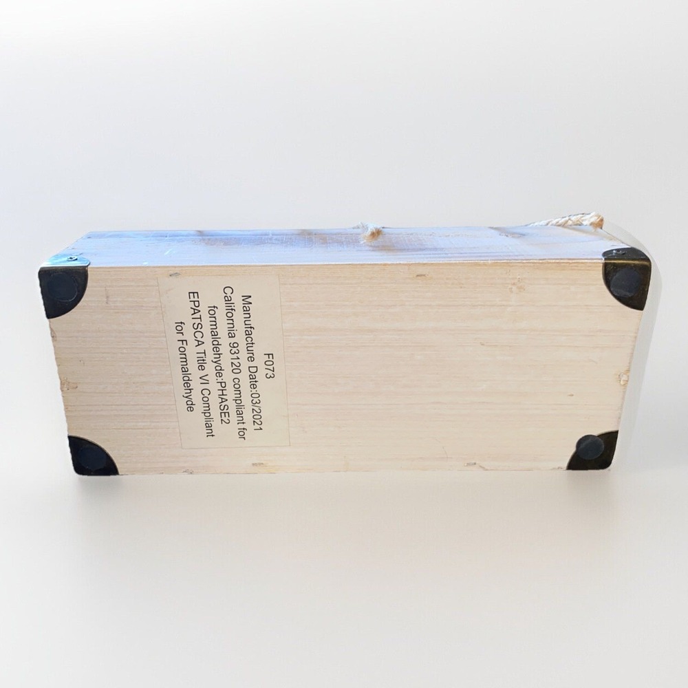 White Rustic Wood Mason‎ Jar Centerpice For Home Wedding Storage Decoration - Picture 3 of 6